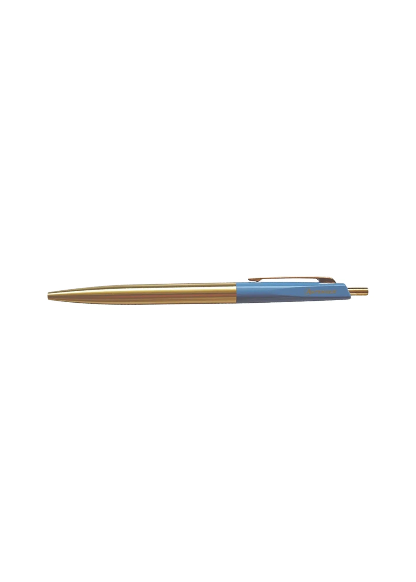 Anterique Brass Ballpoint Pen - Vermeer Blue