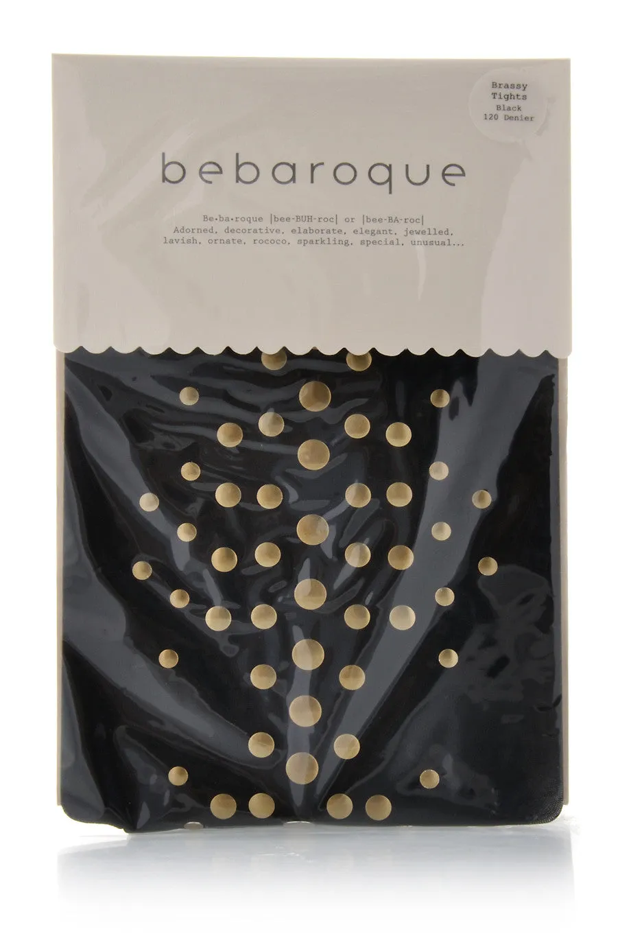 BEBAROQUE BRASSY Black Tights