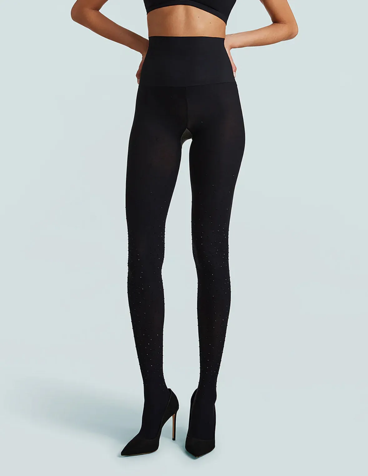 Black Diamond Opaque Tights