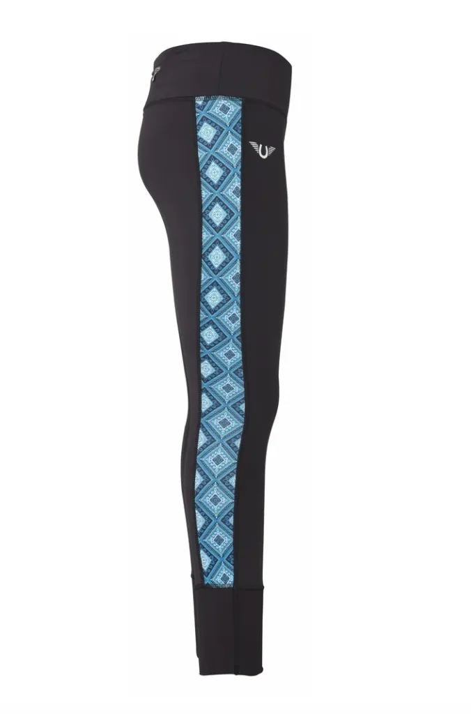 Blue Diamond Riding Tights