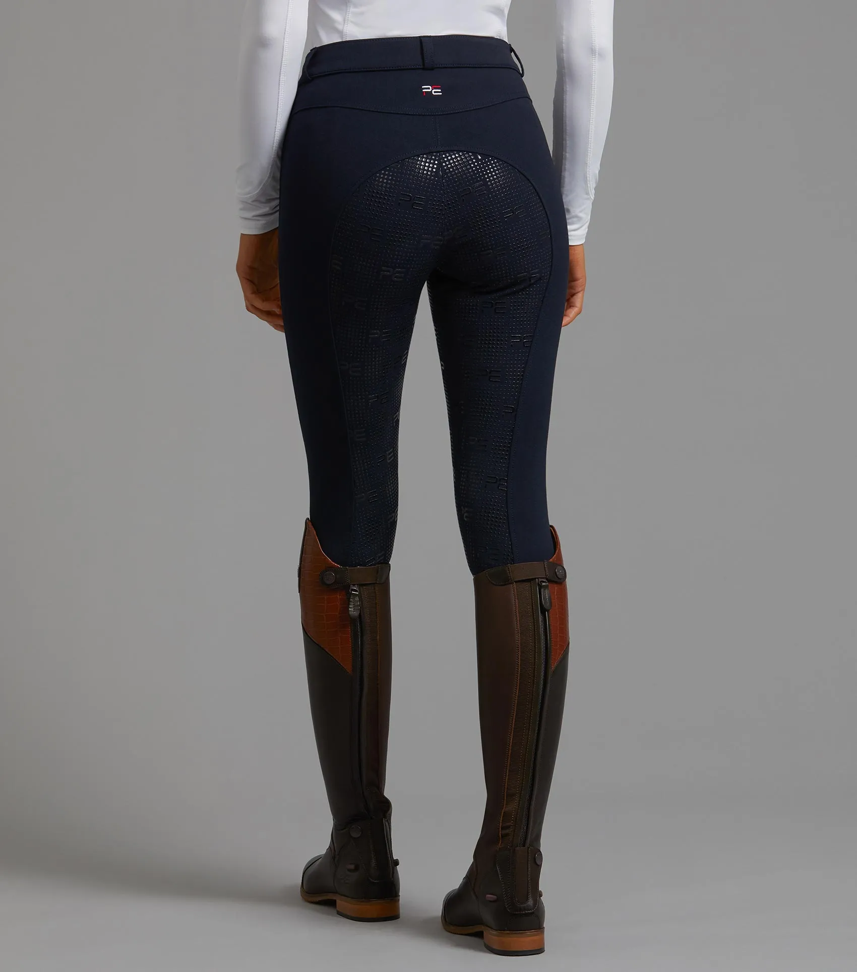 Cassa Ladies Full Seat Gel Riding Breeches Navy