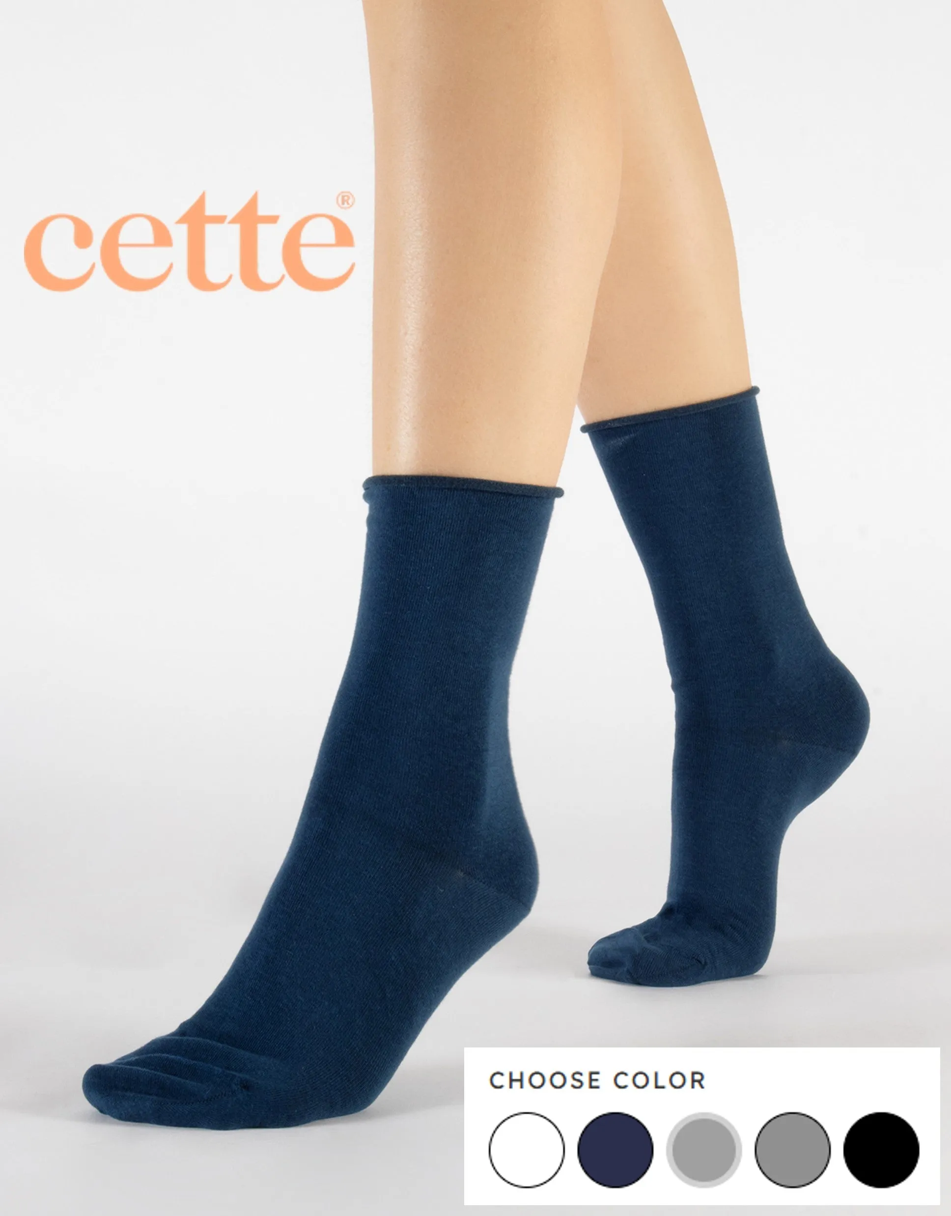 Cette Clearance Cotton Melee Socks 275-12