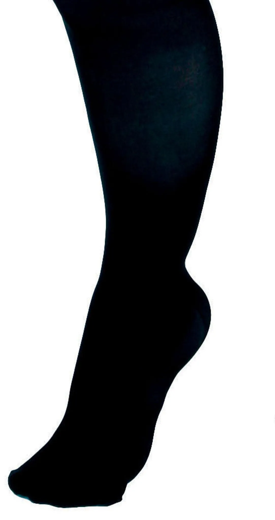 CURAD Knee-High Compression Hosiery with 15-20 mmHg, Black, Size E, Regular