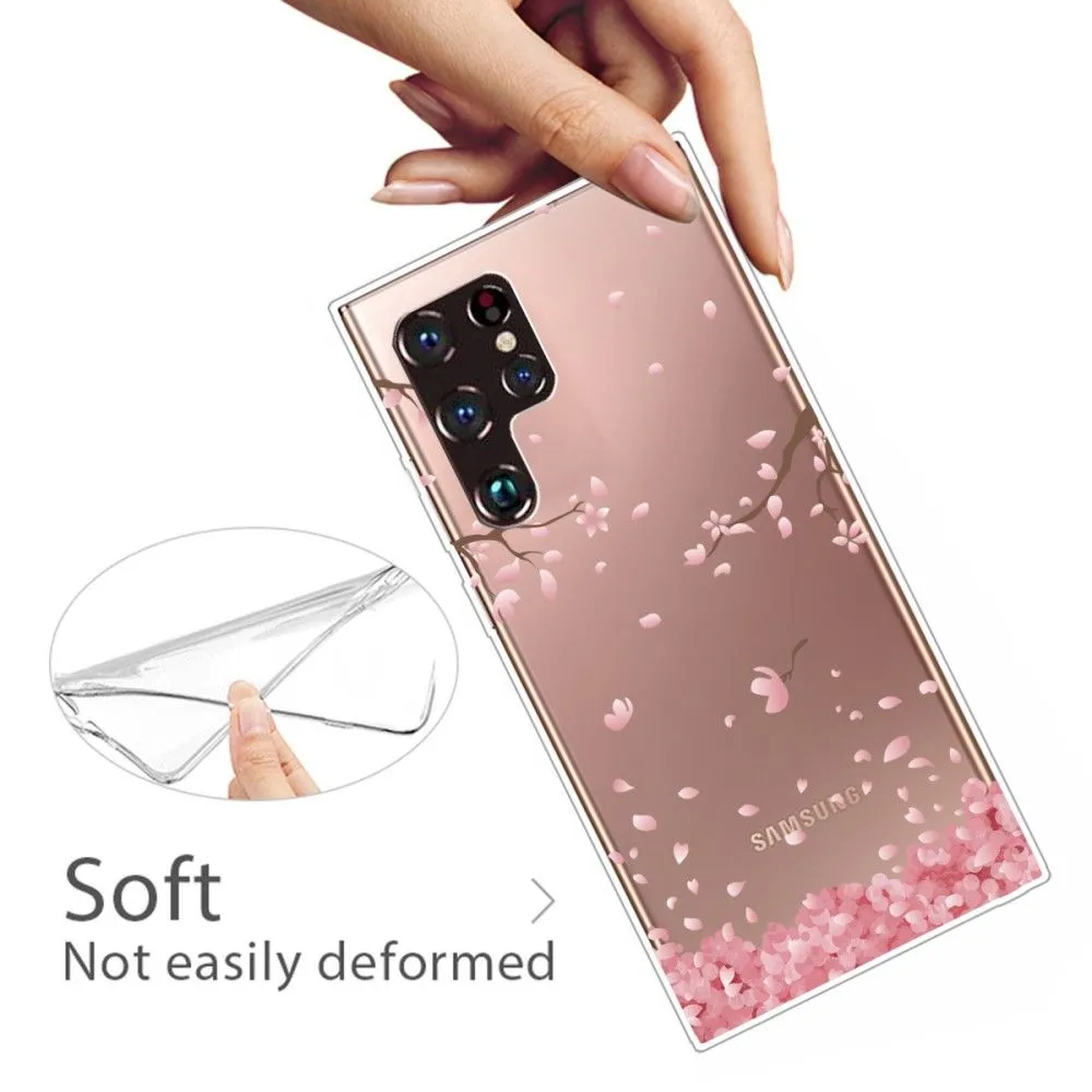 Deco Samsung Galaxy S22 Ultra case - Pink Flower