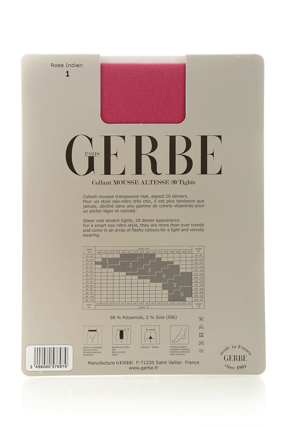 GERBE MOUSSE ALTESSE 20 Topaze Tights