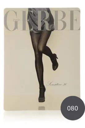 GERBE SENSITIVE 30 Anthracite Grey Tights