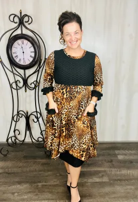 Glorious Leopard & Ruffle Tunic