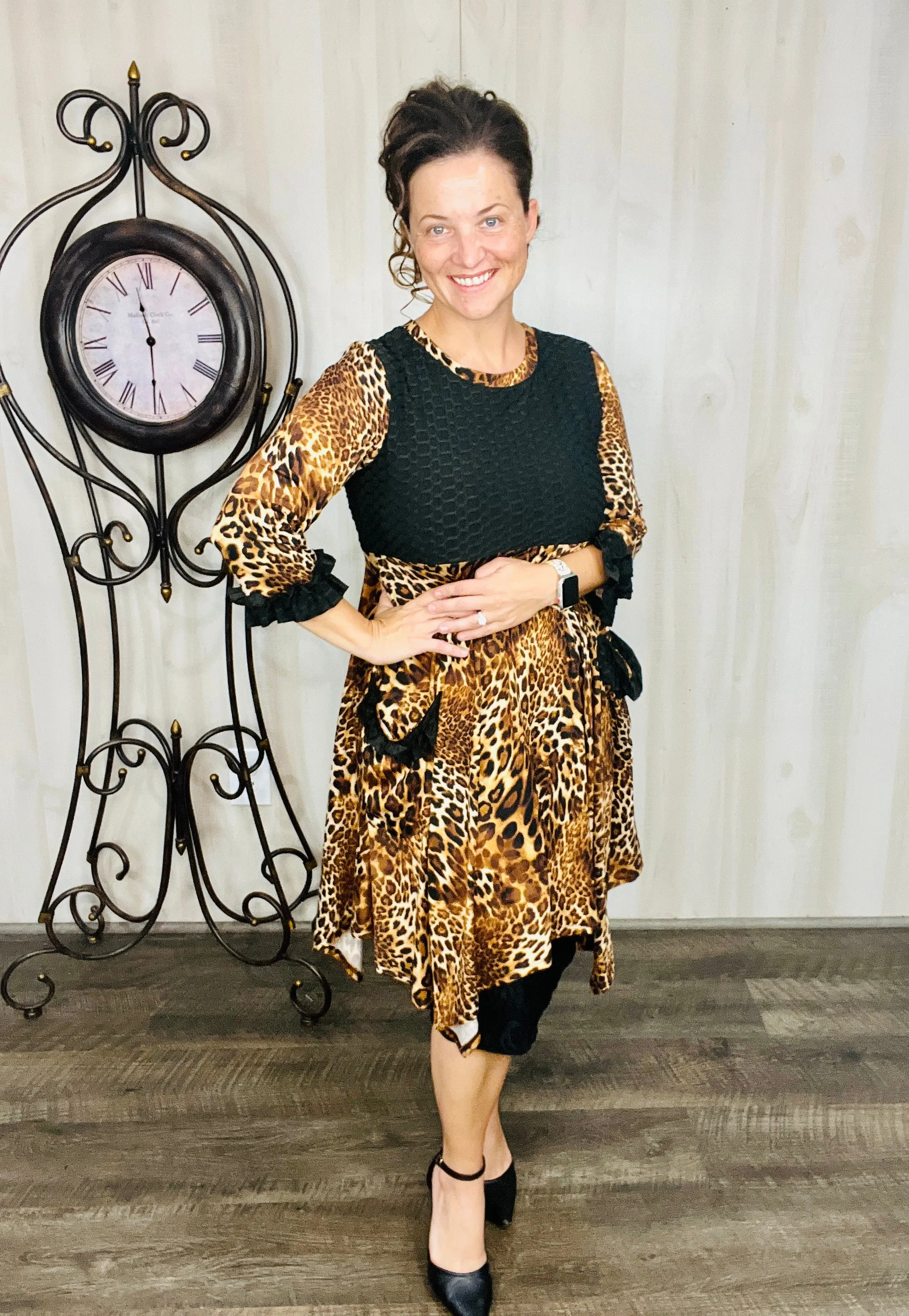 Glorious Leopard & Ruffle Tunic