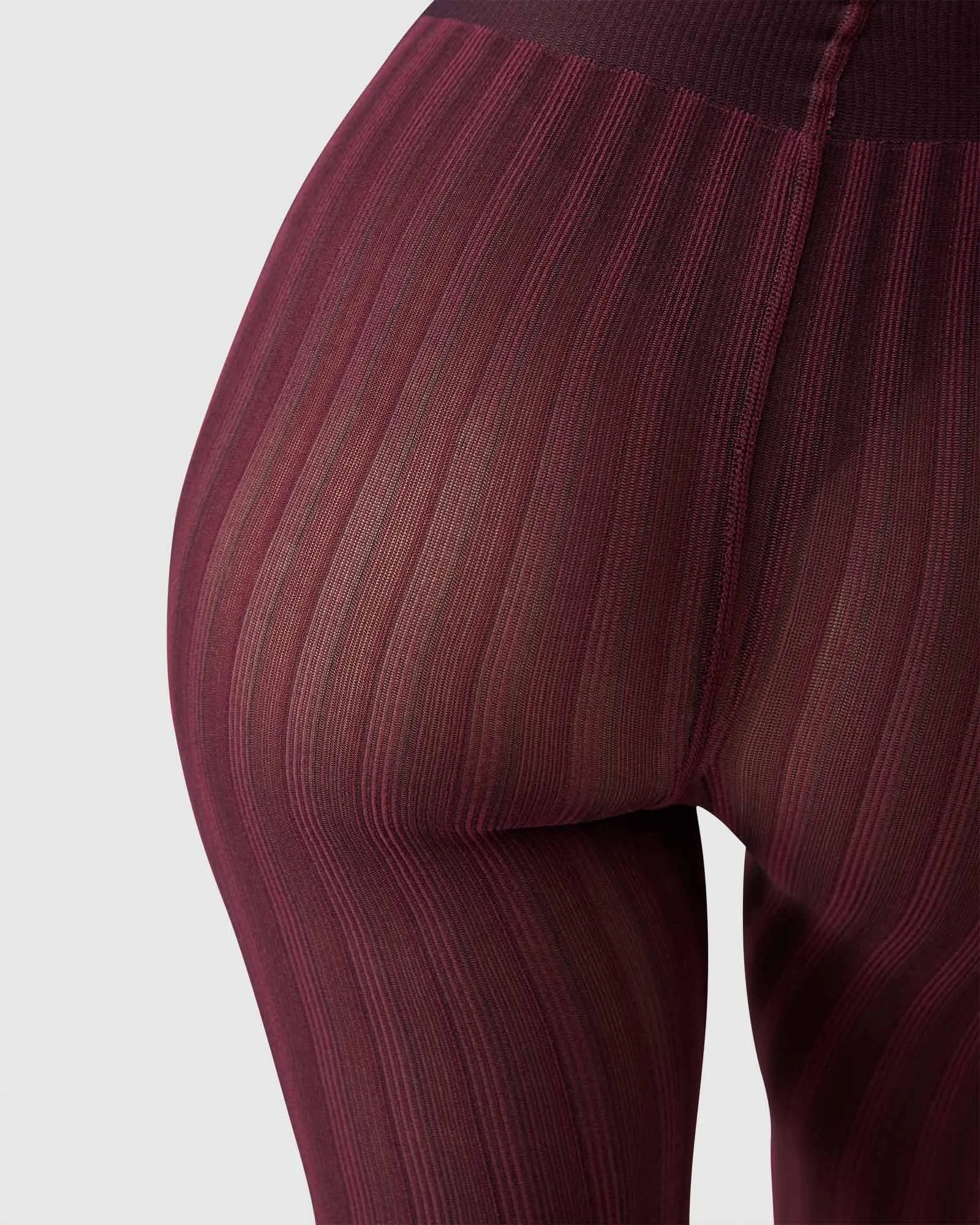 Hilda Stripe Tights Red