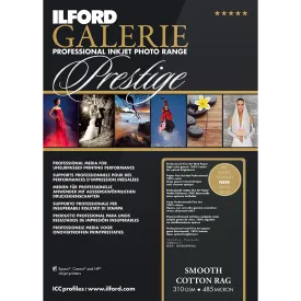 Ilford Galerie - Prestige Smooth Cotton Rag 5x7, 50 sheets