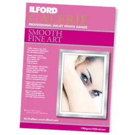 Ilford Galerie - Smooth Fine Art 190gsm 13"x19", 10 sheets