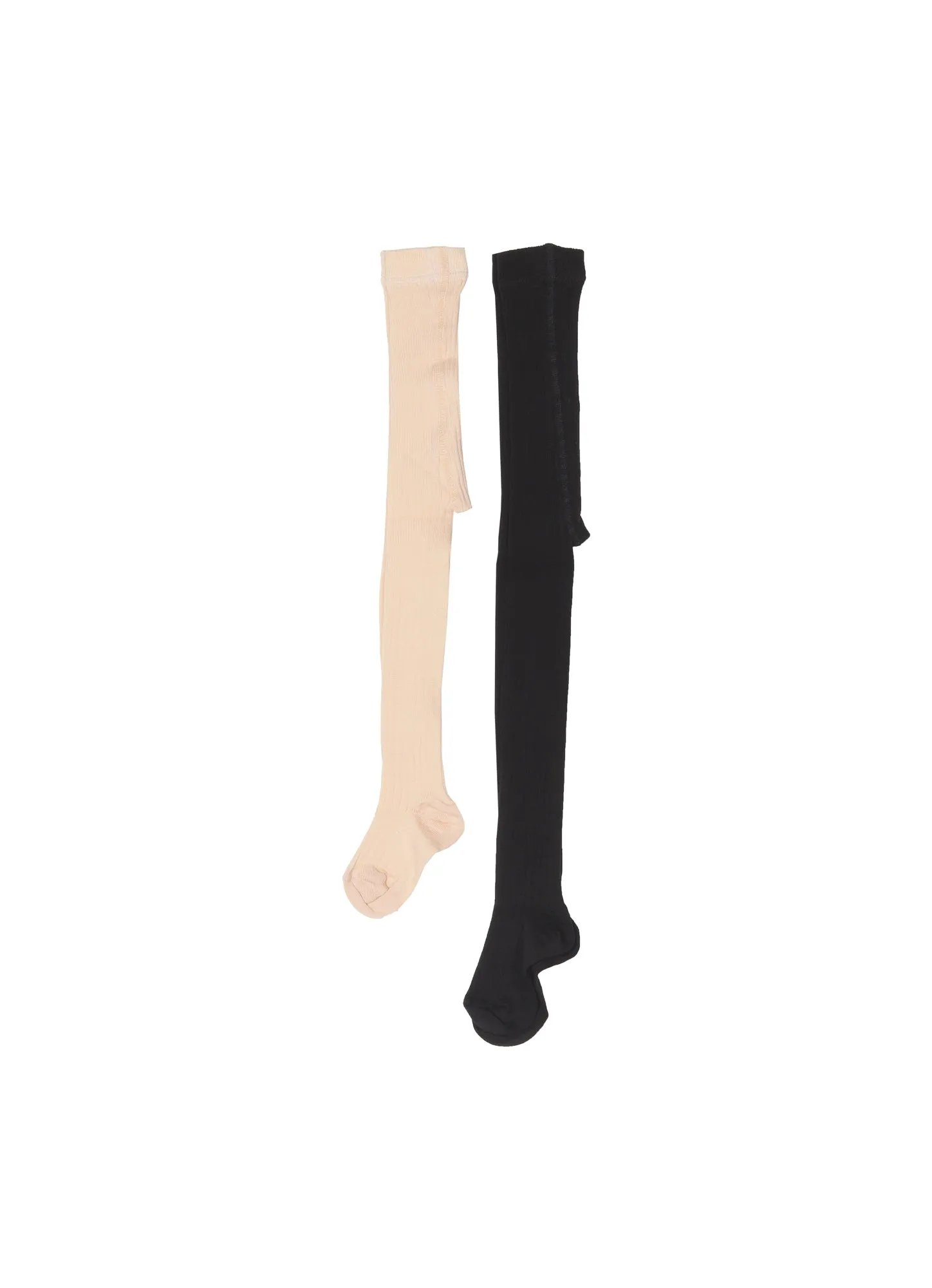 Kids' Rib Pantyhose Black