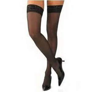 Med Thigh-Hi, Black, Clsd Toe Ultrasheer, 20-30 mm