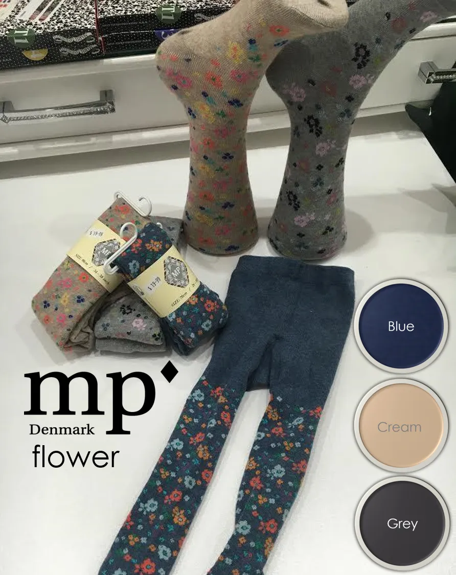 MP Denmark Children Flower Cotton Tights  3937