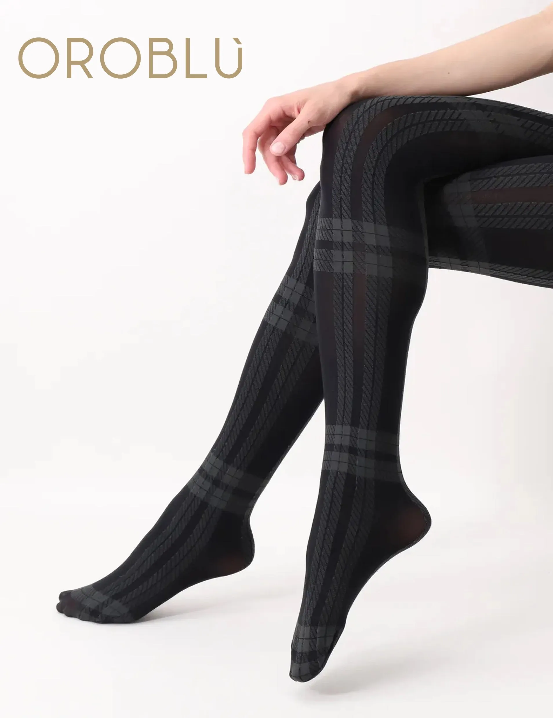 Oroblu All Colours Scottish Tight Black/Grey VOBC67908