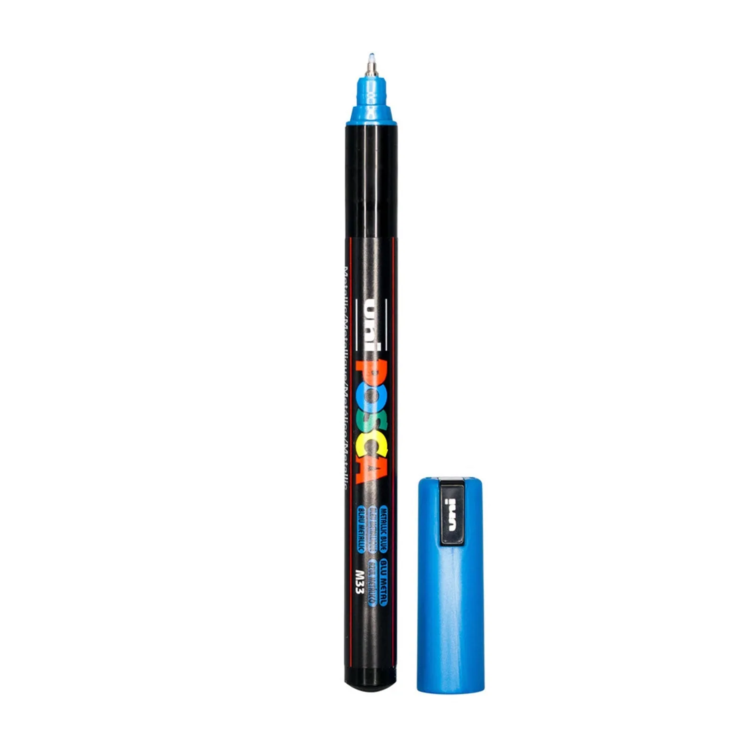 POSCA Ultra-Fine Tip Paint Marker Pen PC-1MR - Metallic Blue