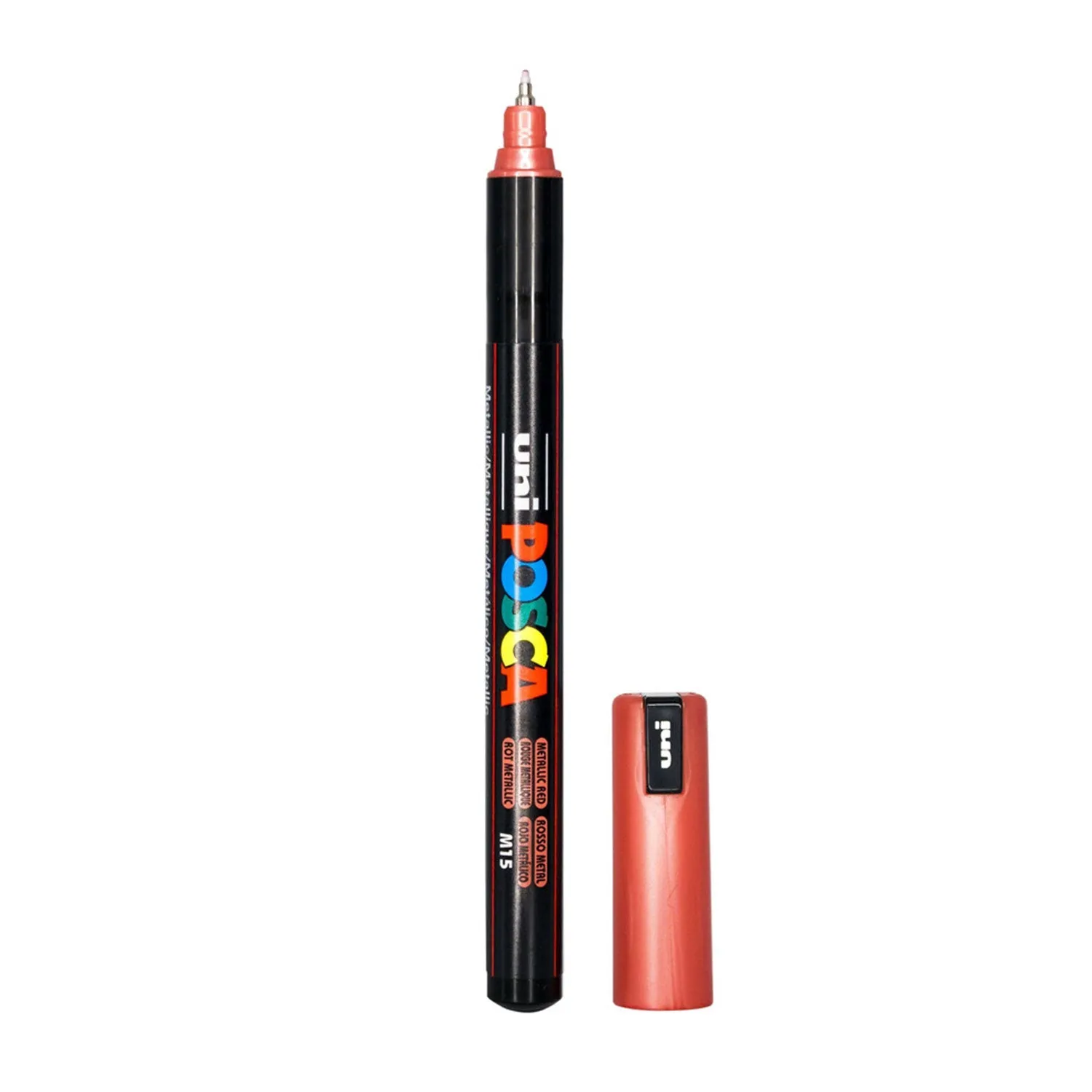 POSCA Ultra-Fine Tip Paint Marker Pen PC-1MR - Metallic Red