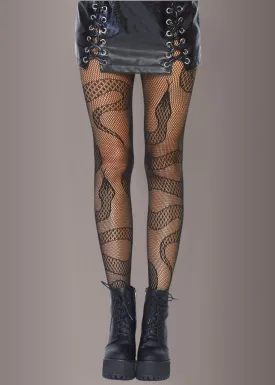 Slither Snake Fishnet Tights