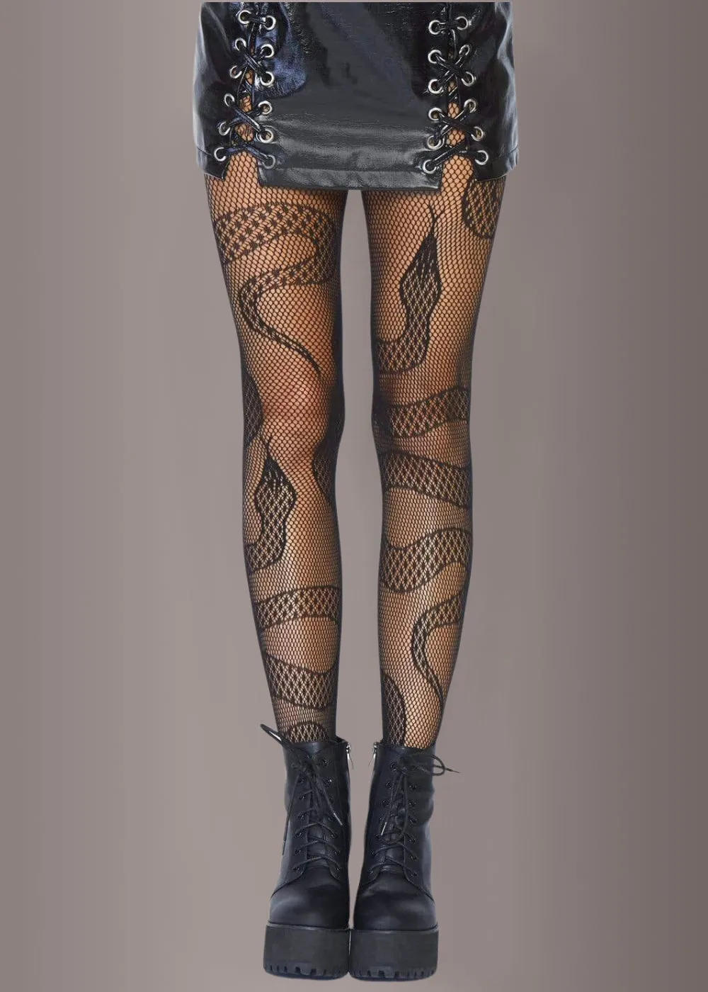 Slither Snake Fishnet Tights