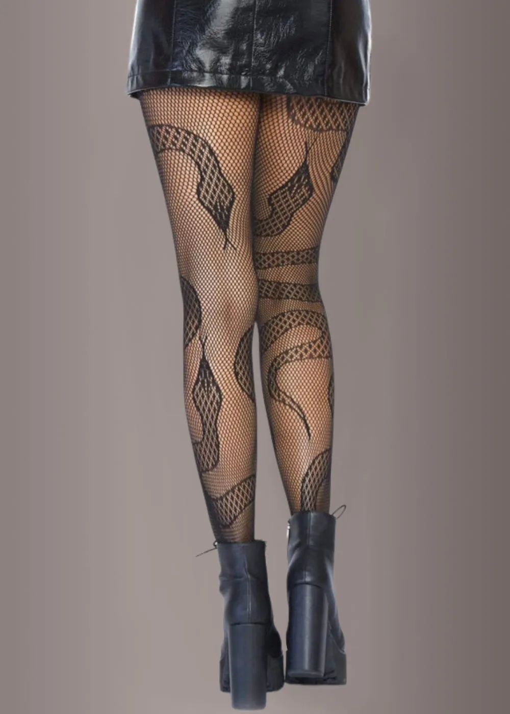 Slither Snake Fishnet Tights