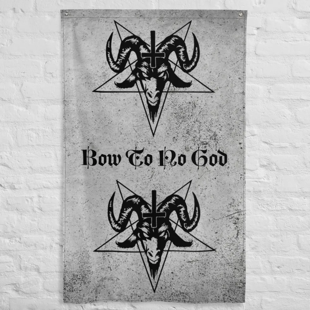 Soft Goth Wall Decor / Gothic Home Decor With Baphomet Print / Flag Wall Decor / High Quality Flag