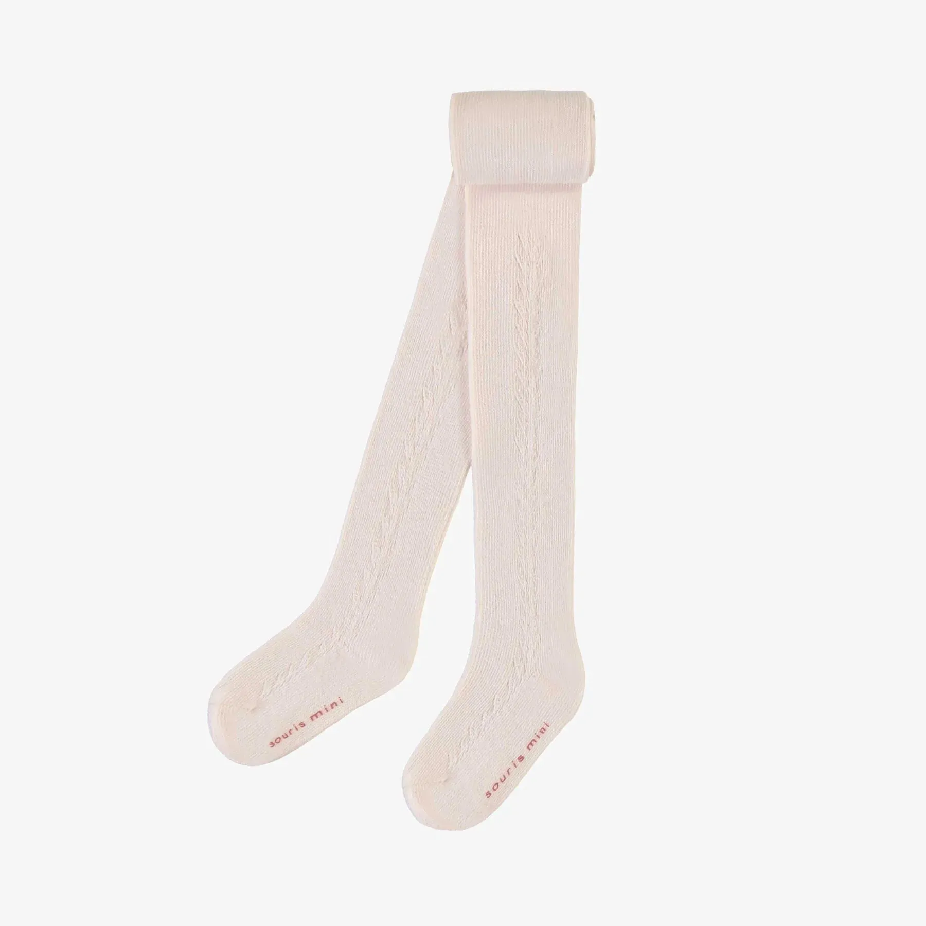 The Pointelle Tights - Cream - BABY