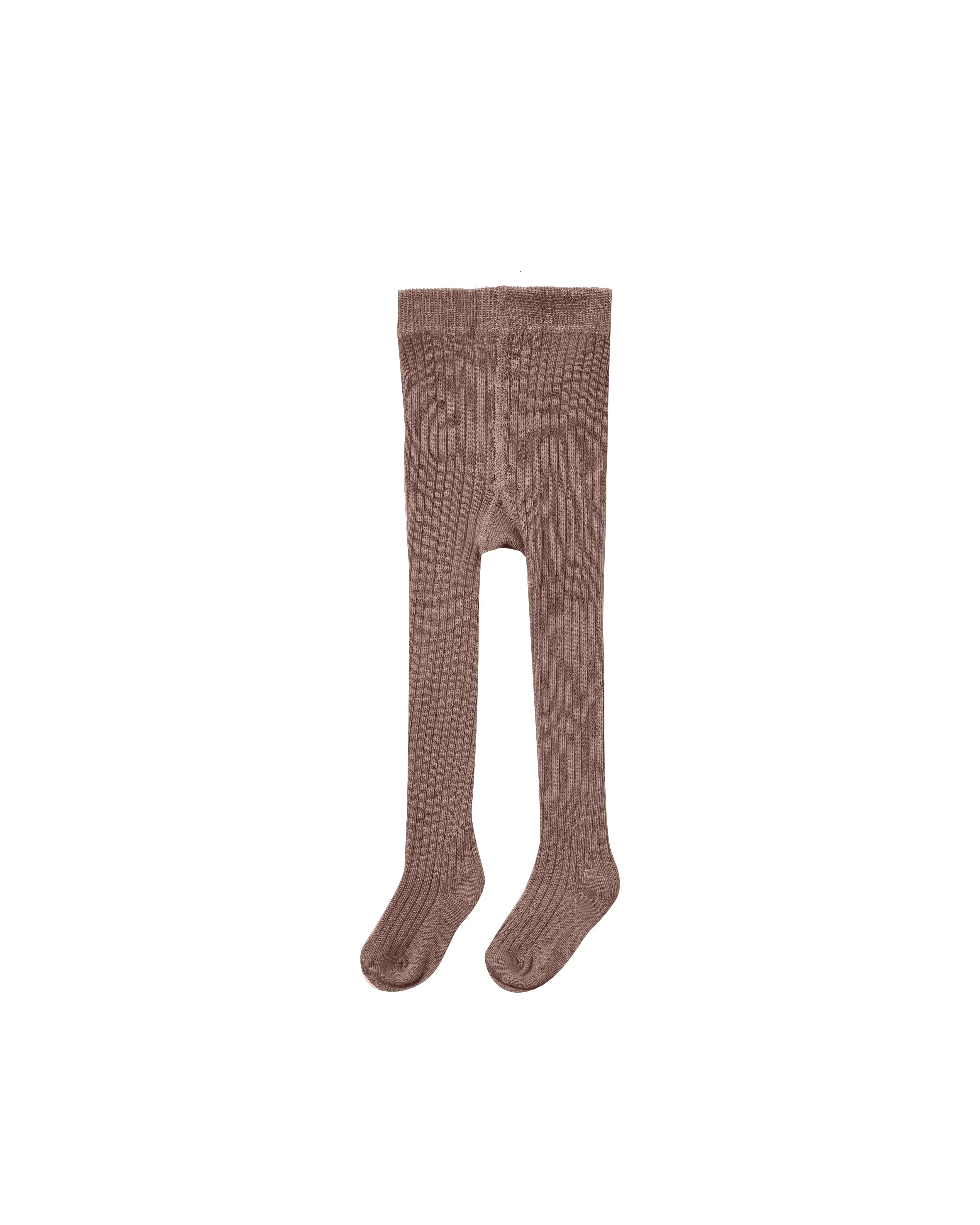 The Rib Knit Tights - Wine - BABY