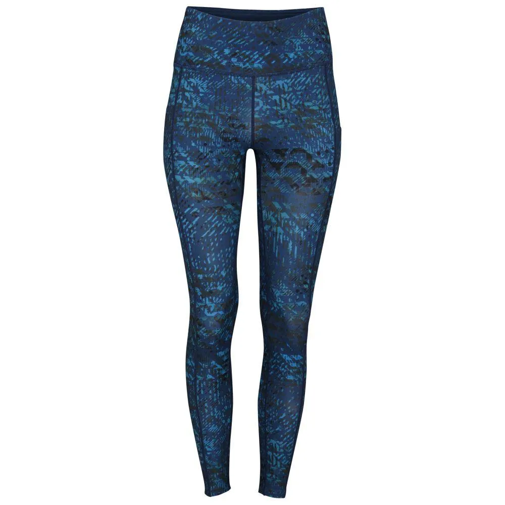 Womens Nyx Tights (Petrol/Navy Print)