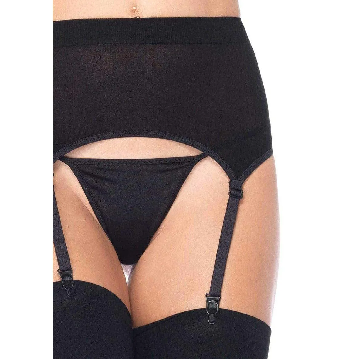 Zara Garter Belt and Stocking - One Size - Black