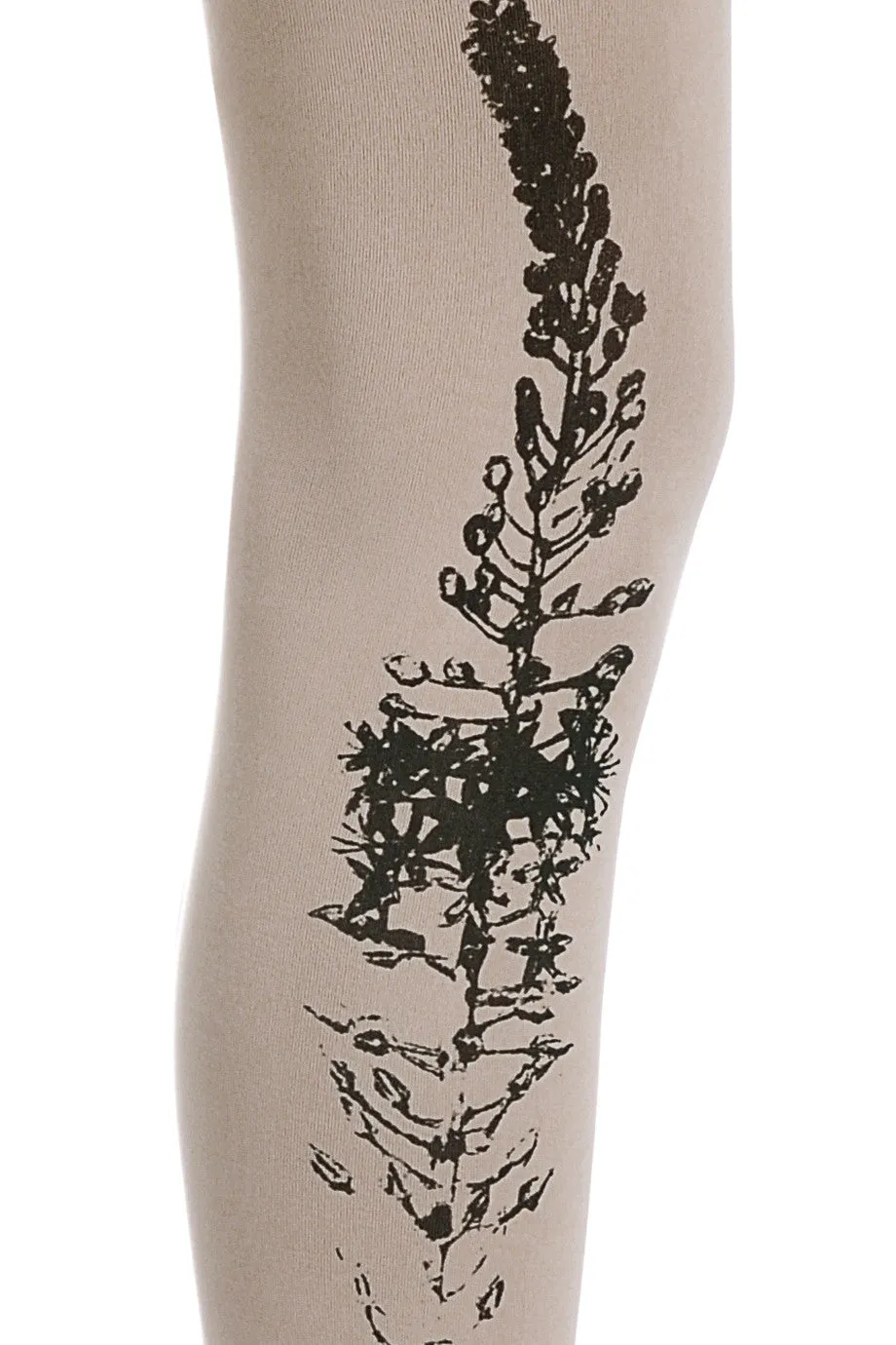 ZOHARA BUDDLEIA Flower Beige Tights