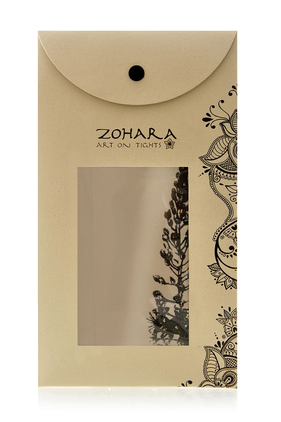 ZOHARA BUDDLEIA Flower Beige Tights