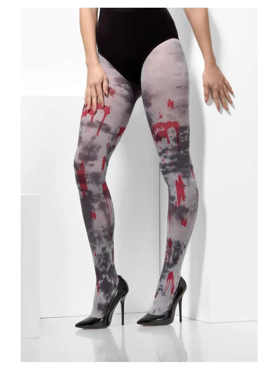 Zombie Grey Opaque Tights